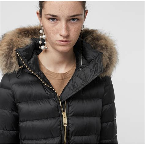 burberry ladies puffer coat|Burberry detachable hood puffer coat.